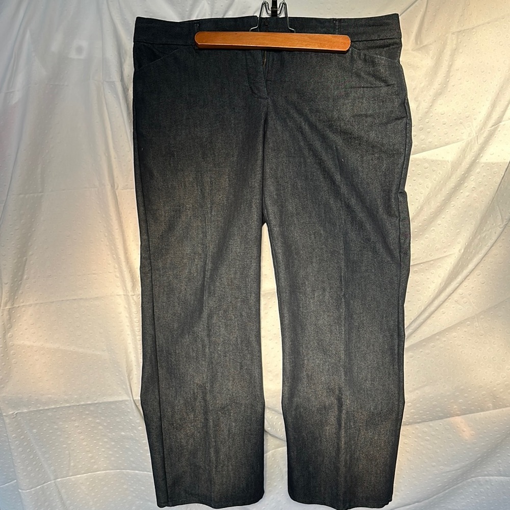 Express Editor Dark Blue Denim Wide Leg Jeans